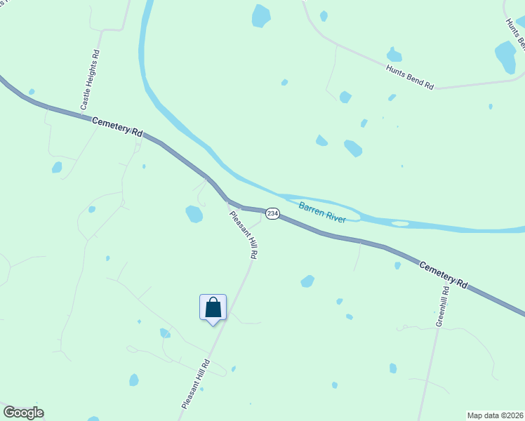 map of restaurants, bars, coffee shops, grocery stores, and more near 7531 Cemetery Road in Bowling Green