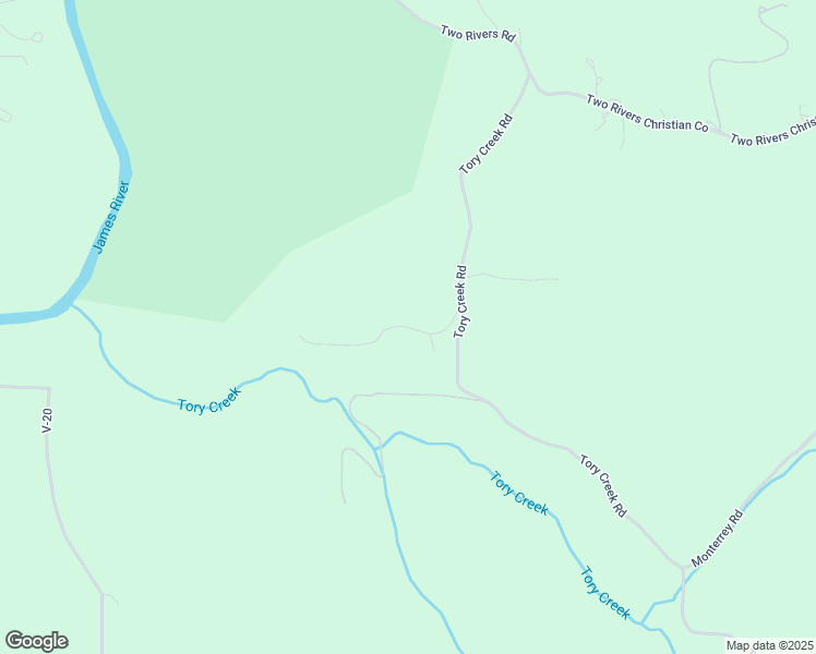 map of restaurants, bars, coffee shops, grocery stores, and more near 4060 Tory Creek Ridge in Highlandville