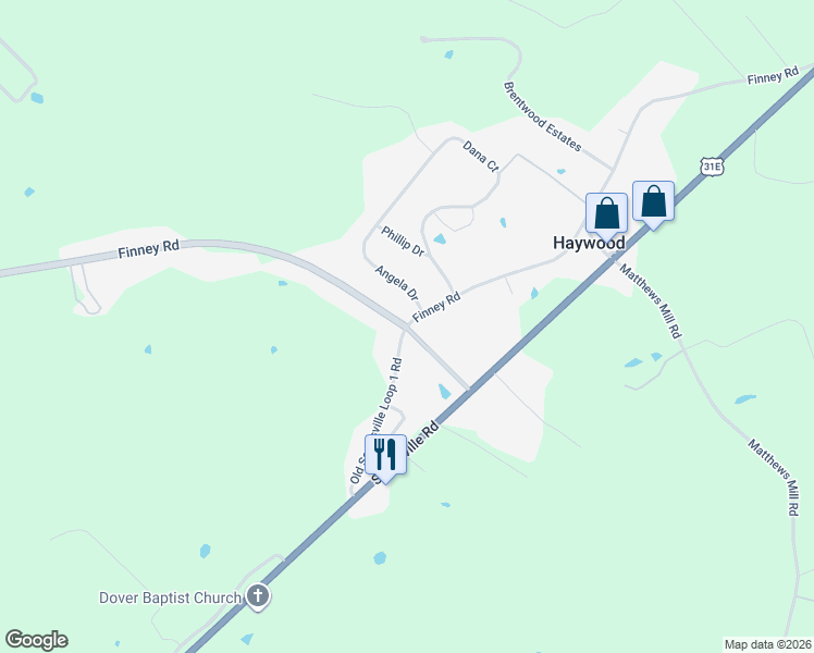 map of restaurants, bars, coffee shops, grocery stores, and more near 1199 Finney Rd in Glasgow