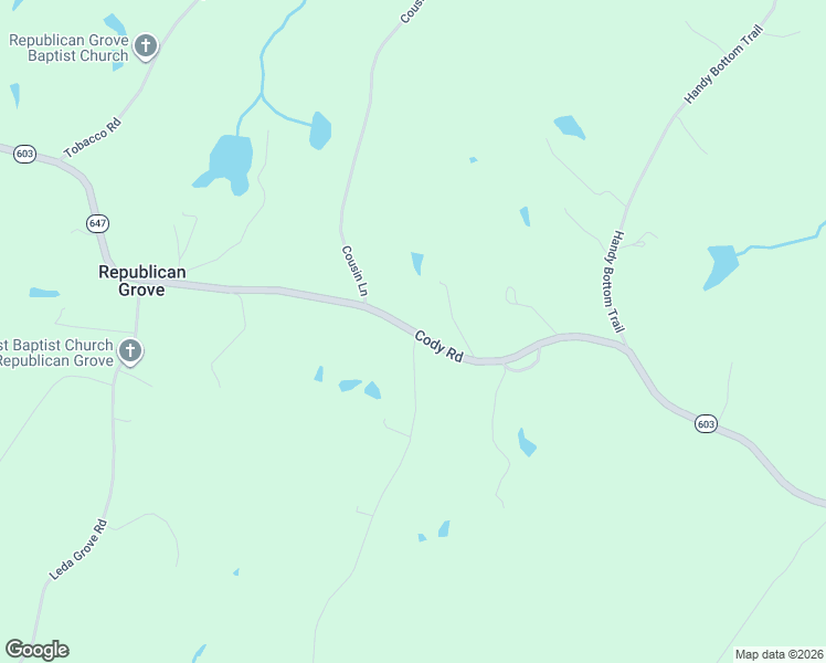 map of restaurants, bars, coffee shops, grocery stores, and more near 2107 Cody Road in Nathalie