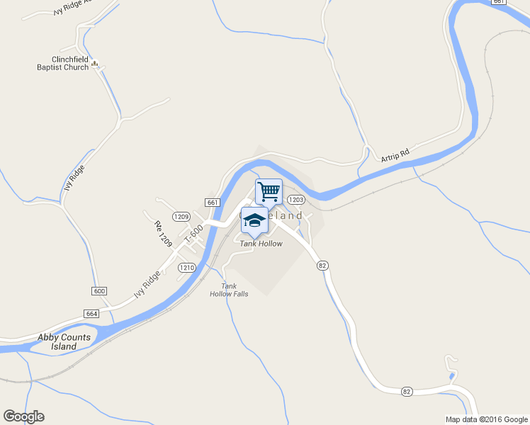 map of restaurants, bars, coffee shops, grocery stores, and more near Lebanon Avenue in Cleveland