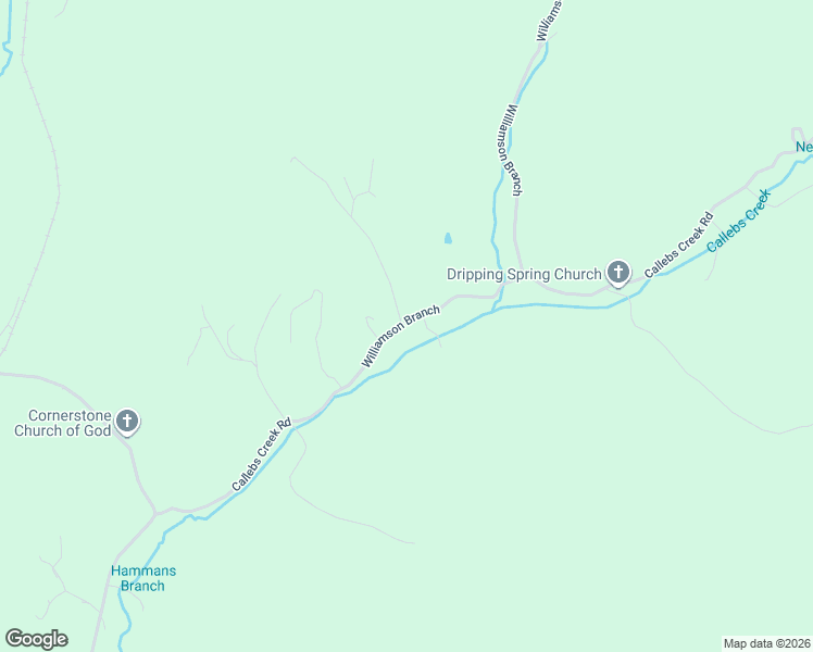 map of restaurants, bars, coffee shops, grocery stores, and more near 734 Callebs Creek Road in Hinkle