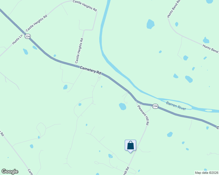 map of restaurants, bars, coffee shops, grocery stores, and more near 7137 Cemetery Road in Bowling Green