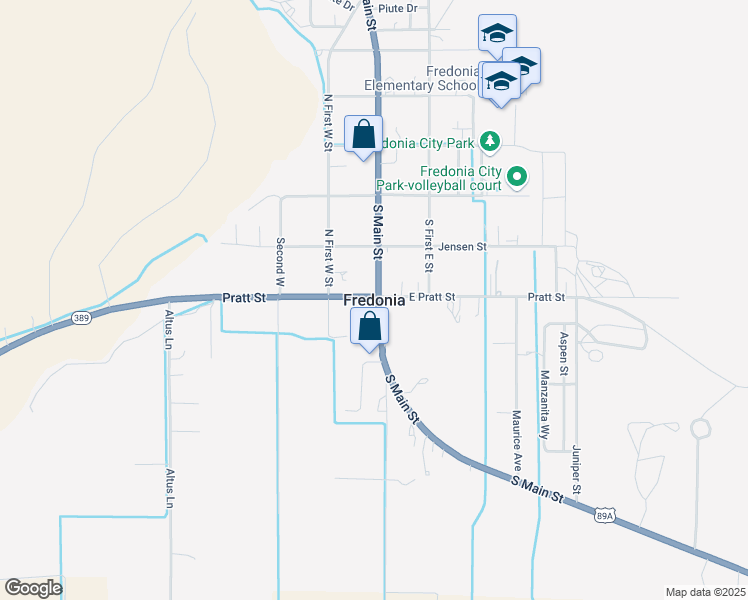 map of restaurants, bars, coffee shops, grocery stores, and more near in Fredonia