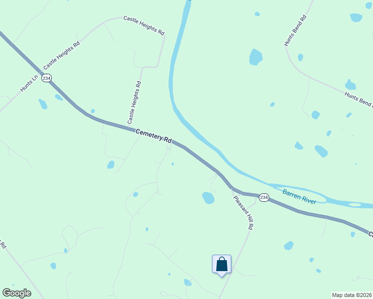 map of restaurants, bars, coffee shops, grocery stores, and more near 7105 Cemetery Road in Bowling Green