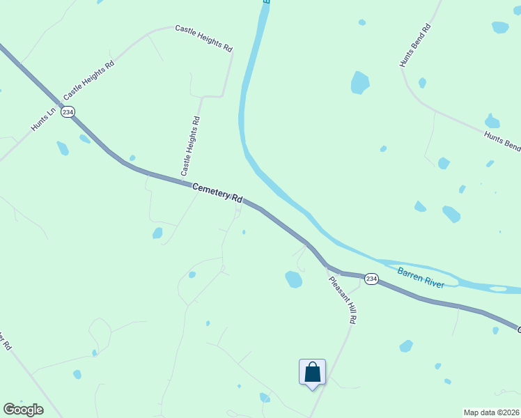 map of restaurants, bars, coffee shops, grocery stores, and more near 7105 Cemetery Road in Bowling Green