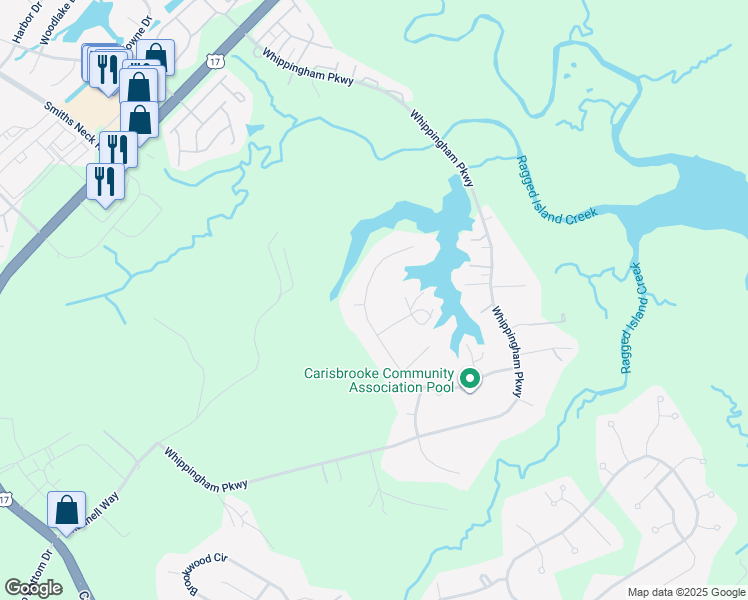 map of restaurants, bars, coffee shops, grocery stores, and more near 38 Nelson Maine in Carrollton