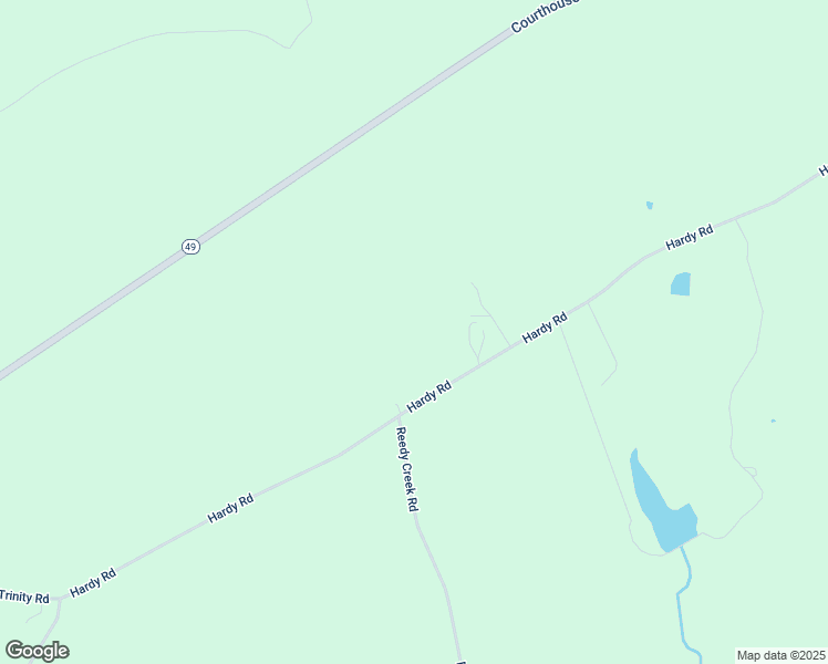 map of restaurants, bars, coffee shops, grocery stores, and more near 1956 Hardy Road in Keysville