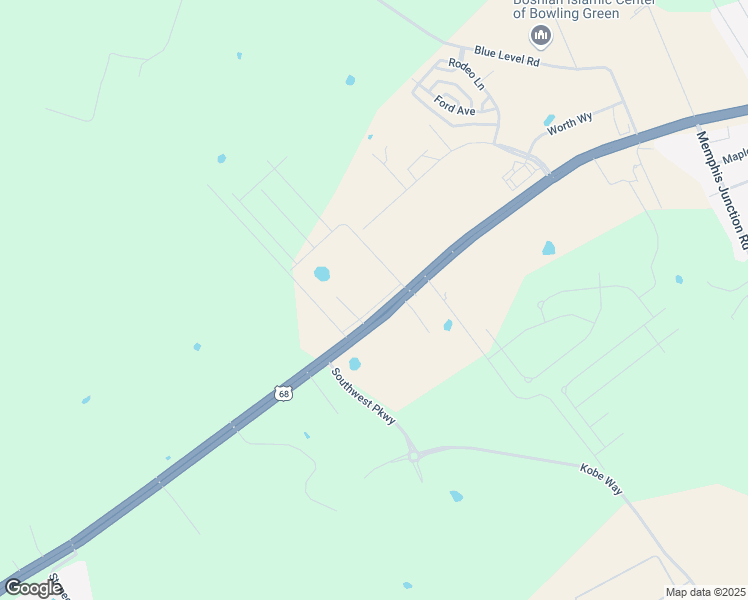 map of restaurants, bars, coffee shops, grocery stores, and more near 5612 Russellville Road in Bowling Green