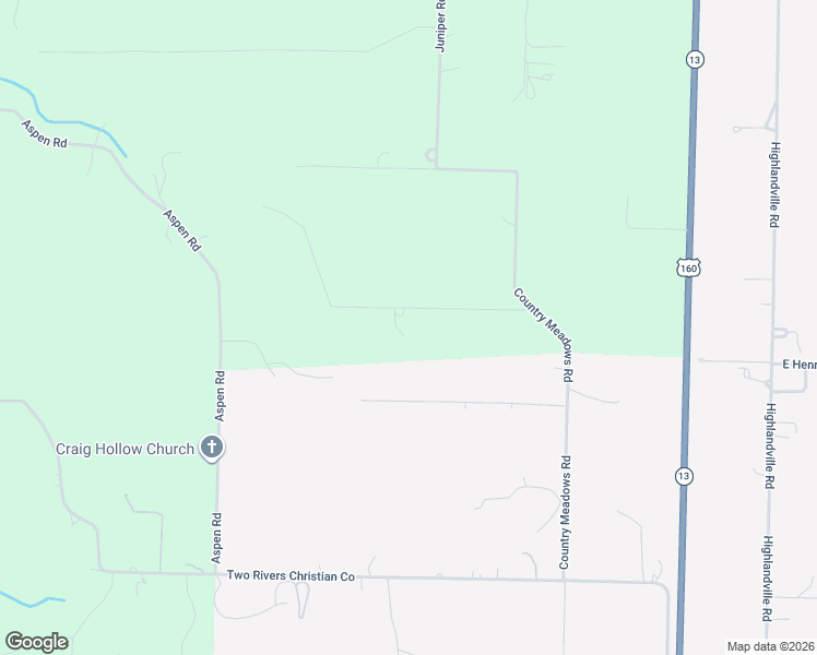 map of restaurants, bars, coffee shops, grocery stores, and more near 396 Raspberry Road in Highlandville