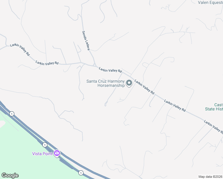 map of restaurants, bars, coffee shops, grocery stores, and more near 221 Larkin Vista Lane in Watsonville