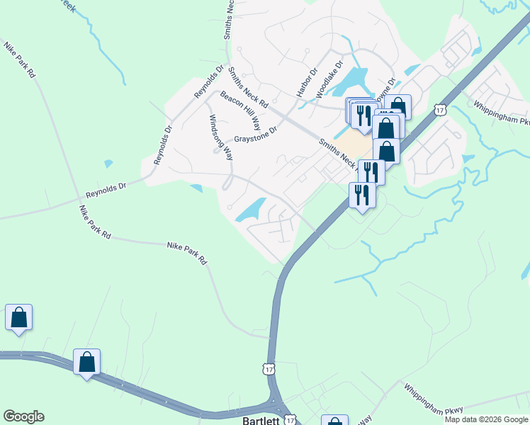 map of restaurants, bars, coffee shops, grocery stores, and more near 703 Marsh Elder Trail in Carrollton