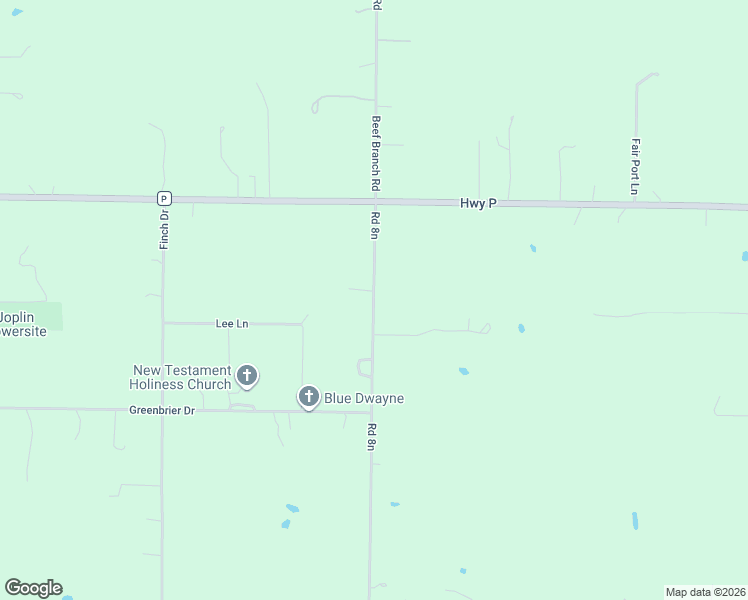 map of restaurants, bars, coffee shops, grocery stores, and more near 8101 Road 8n in Neosho