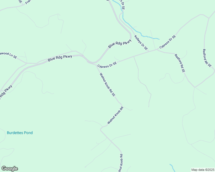 map of restaurants, bars, coffee shops, grocery stores, and more near Walnut Knob Road Southeast in Floyd County