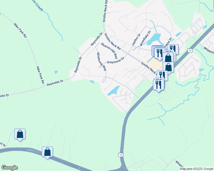 map of restaurants, bars, coffee shops, grocery stores, and more near 13477 Ashley Park Court in Carrollton