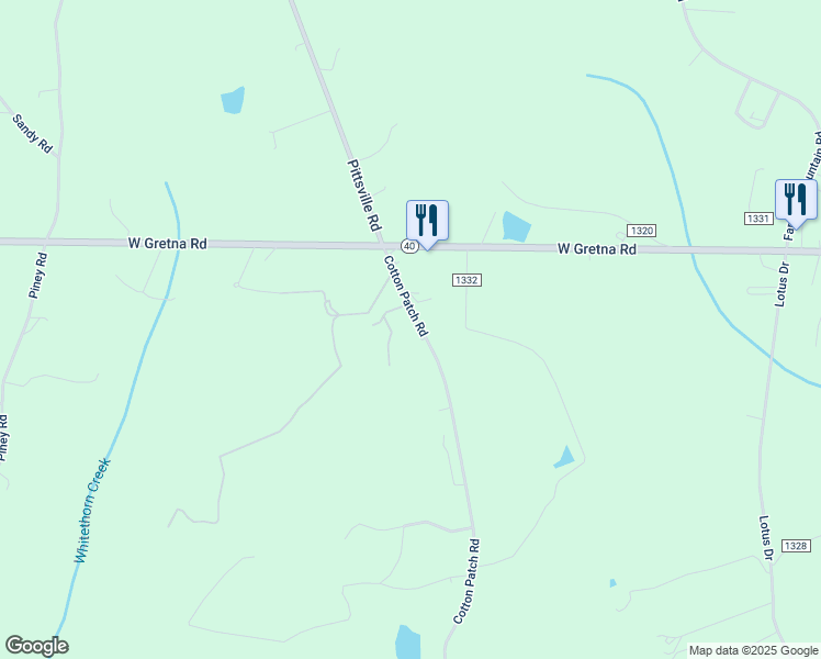 map of restaurants, bars, coffee shops, grocery stores, and more near 2457 Cotton Patch Road in Gretna