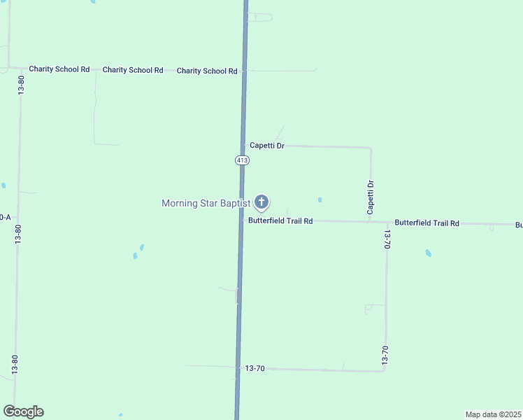 map of restaurants, bars, coffee shops, grocery stores, and more near 69 Butterfield Trail Road in Marionville