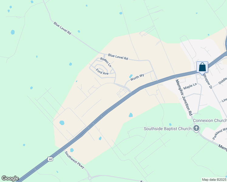 map of restaurants, bars, coffee shops, grocery stores, and more near 5124-5392 Russellville Road in Bowling Green