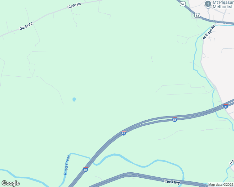 map of restaurants, bars, coffee shops, grocery stores, and more near 2925 West Ridge Road in Wytheville
