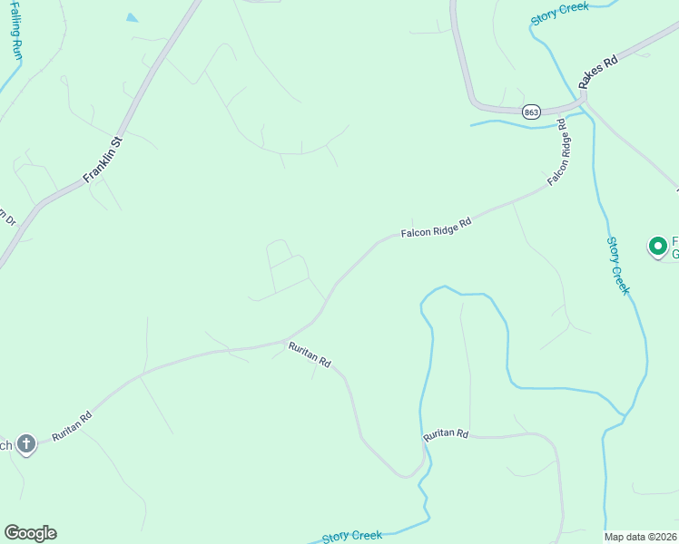 map of restaurants, bars, coffee shops, grocery stores, and more near 271 Falcon Ridge Road in Rocky Mount