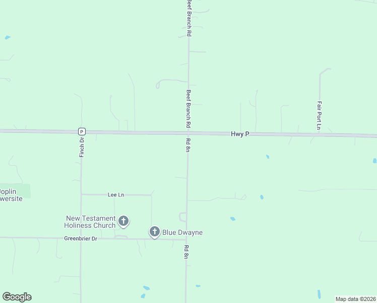 map of restaurants, bars, coffee shops, grocery stores, and more near 8101 Road 8n in Neosho
