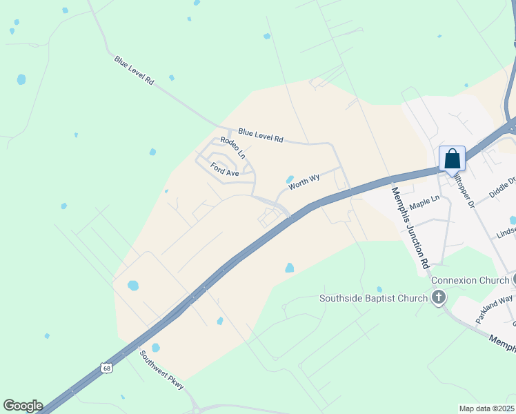 map of restaurants, bars, coffee shops, grocery stores, and more near 5124-5392 Russellville Road in Bowling Green