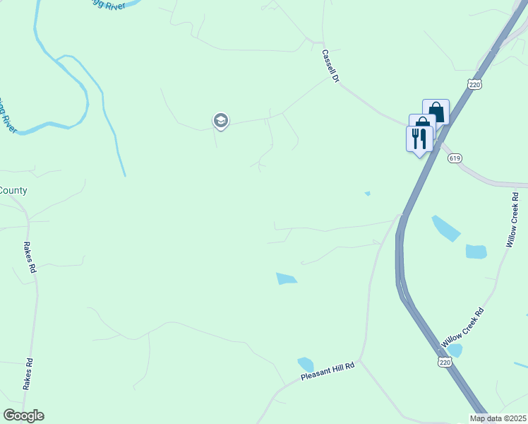 map of restaurants, bars, coffee shops, grocery stores, and more near 408 Birchwood Lane in Rocky Mount