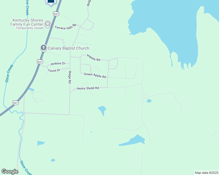 map of restaurants, bars, coffee shops, grocery stores, and more near Henry Sledd Road in Marshall County