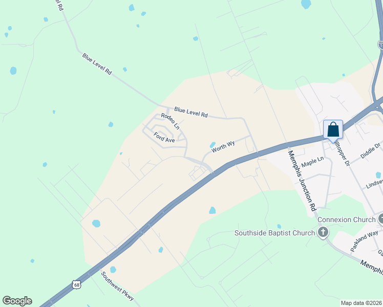 map of restaurants, bars, coffee shops, grocery stores, and more near 401-661 State Highway 432 in Bowling Green