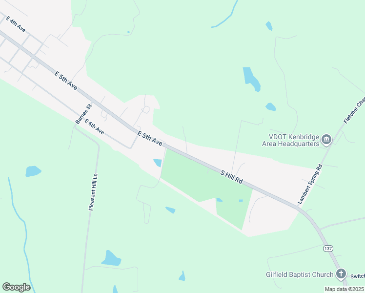 map of restaurants, bars, coffee shops, grocery stores, and more near 905 East 5th Avenue in Kenbridge