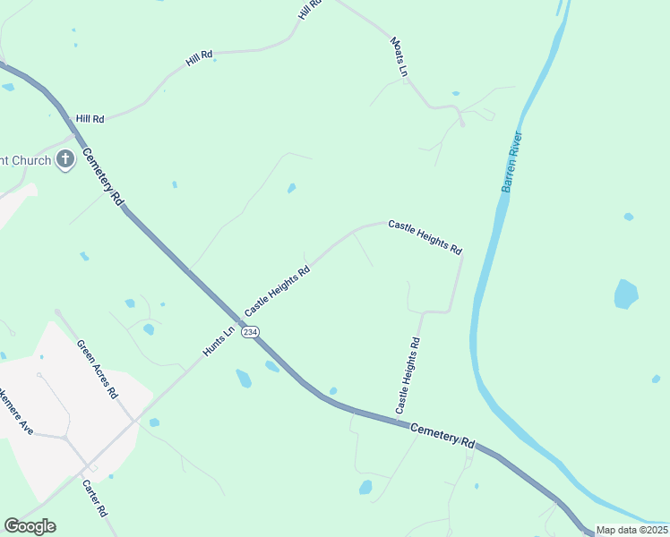map of restaurants, bars, coffee shops, grocery stores, and more near 403 Castle Heights Road in Bowling Green