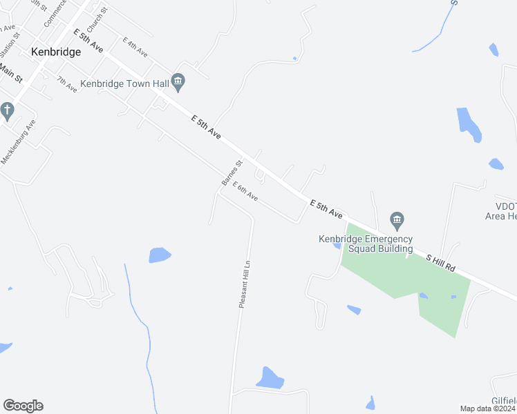 map of restaurants, bars, coffee shops, grocery stores, and more near 716 East 6th Avenue in Kenbridge