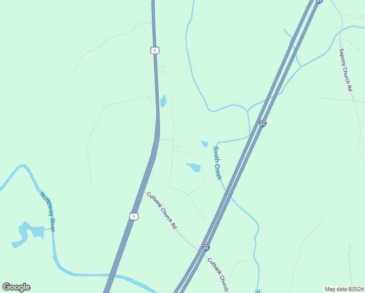 map of restaurants, bars, coffee shops, grocery stores, and more near 23017 Little Deer Road in McKenney