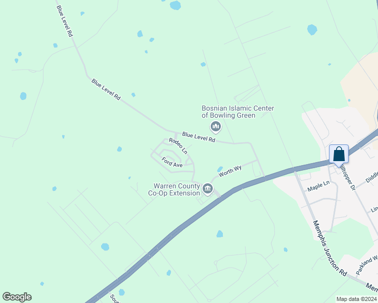 map of restaurants, bars, coffee shops, grocery stores, and more near 808 Biscaynne Court in Bowling Green