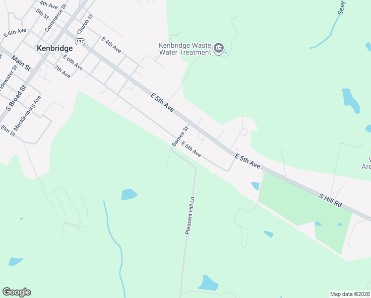 map of restaurants, bars, coffee shops, grocery stores, and more near 700 East 6th Avenue in Kenbridge