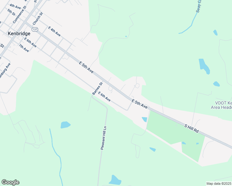map of restaurants, bars, coffee shops, grocery stores, and more near 726 East 5th Avenue in Kenbridge