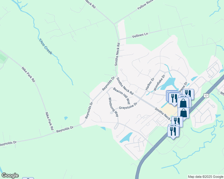 map of restaurants, bars, coffee shops, grocery stores, and more near 13254 Beacon Hill Way in Carrollton