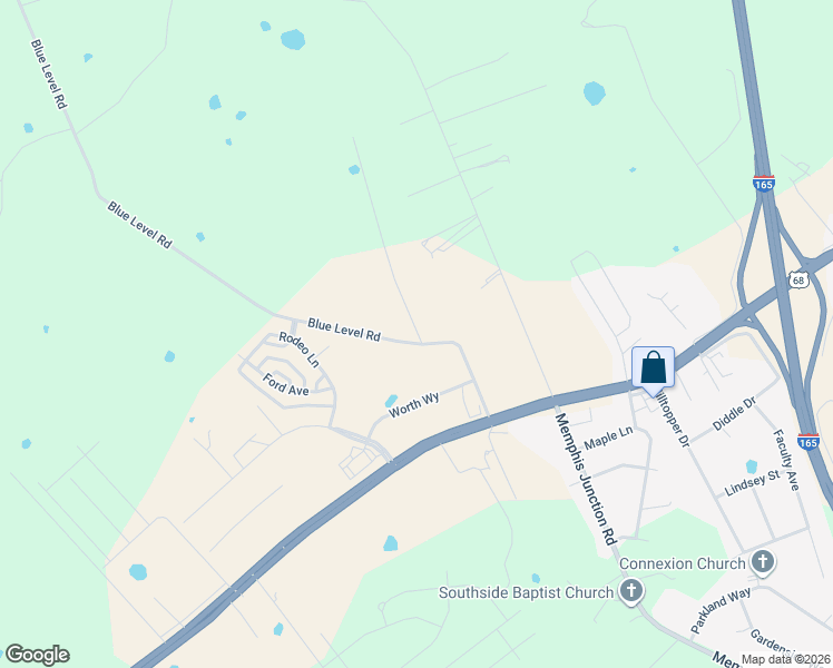 map of restaurants, bars, coffee shops, grocery stores, and more near 300 Blue Level Road in Bowling Green