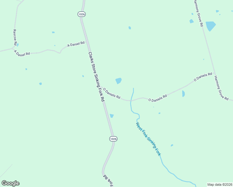 map of restaurants, bars, coffee shops, grocery stores, and more near O Daniels Road in Cerulean