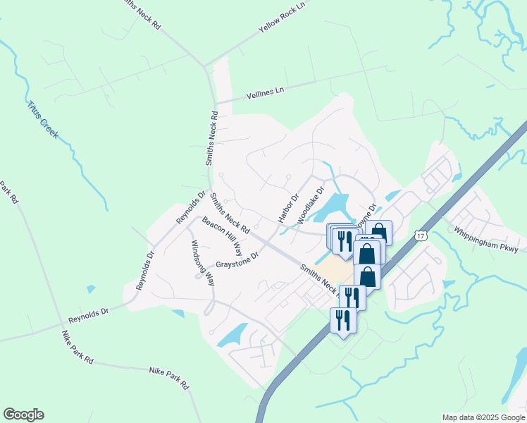 map of restaurants, bars, coffee shops, grocery stores, and more near 22359 Charthouse Lane in Carrollton