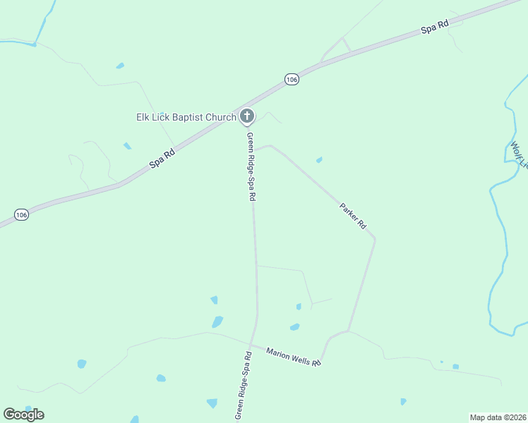 map of restaurants, bars, coffee shops, grocery stores, and more near 6694 Green Ridge-Spa Road in Lewisburg