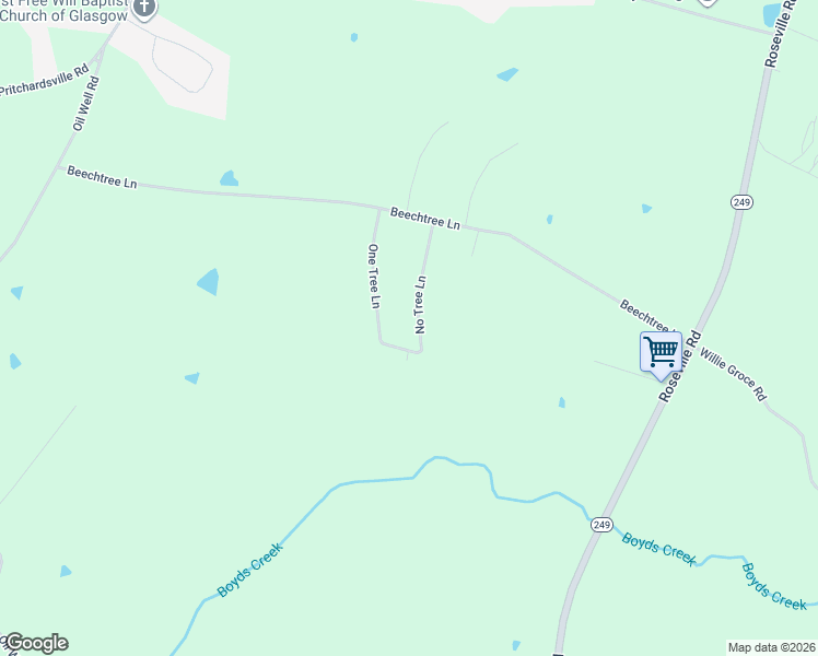 map of restaurants, bars, coffee shops, grocery stores, and more near 218 No Tree Lane in Glasgow