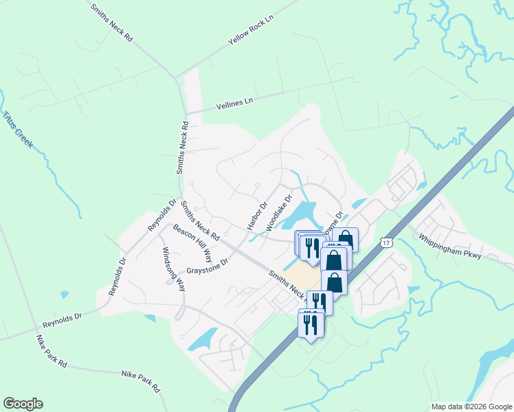 map of restaurants, bars, coffee shops, grocery stores, and more near 22340 Tradewinds Drive in Carrollton