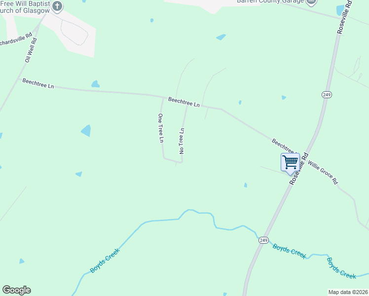 map of restaurants, bars, coffee shops, grocery stores, and more near 218 No Tree Lane in Glasgow