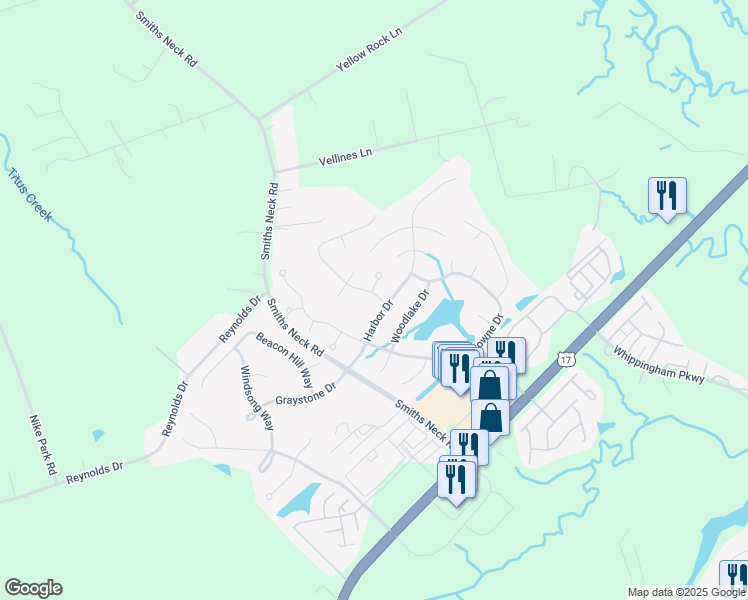 map of restaurants, bars, coffee shops, grocery stores, and more near 22346 Tradewinds Drive in Carrollton