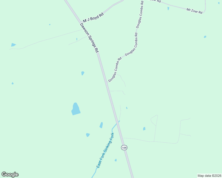 map of restaurants, bars, coffee shops, grocery stores, and more near 4867-4941 Douglas Combs Road in Hopkinsville