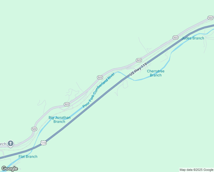 map of restaurants, bars, coffee shops, grocery stores, and more near 16300 U.S. 119 in Cumberland