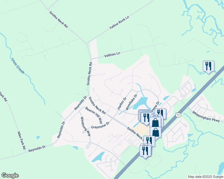 map of restaurants, bars, coffee shops, grocery stores, and more near 22313 Tradewinds Drive in Carrollton