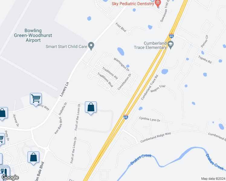 map of restaurants, bars, coffee shops, grocery stores, and more near 730 Boston Park Drive in Bowling Green