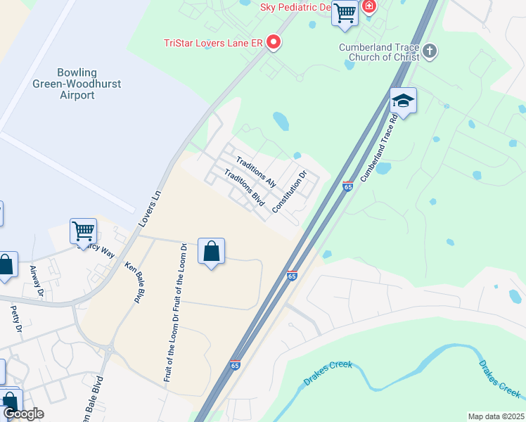 map of restaurants, bars, coffee shops, grocery stores, and more near 730 Boston Park Drive in Bowling Green